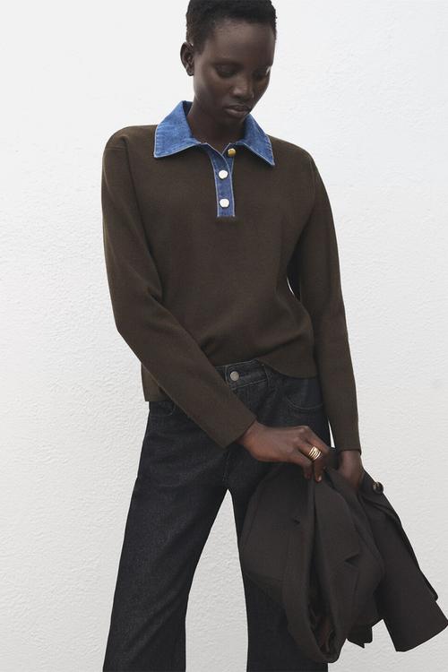 Sweater abril - dark brown