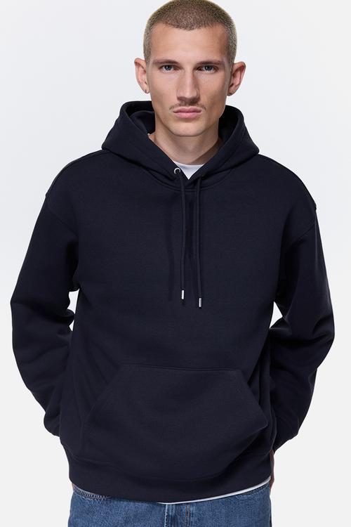 Loose fit hoodie - navy blue 