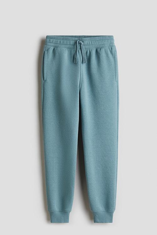 Cotton sweatshirt joggers - dusty turquoise