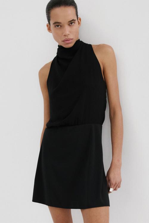 Dress menta - black