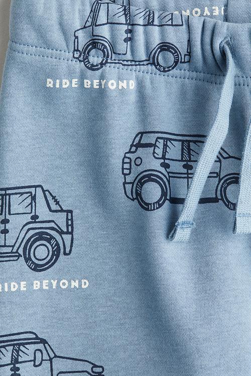 Printed joggers - blue/cars