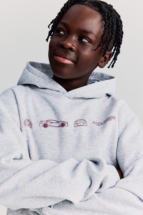 Hoodie - grey marl cars