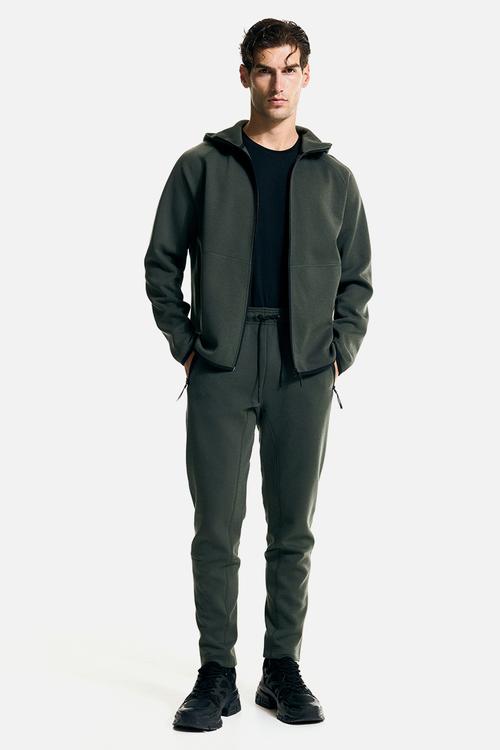 Slim fit sports joggers with drymove™ - dark green