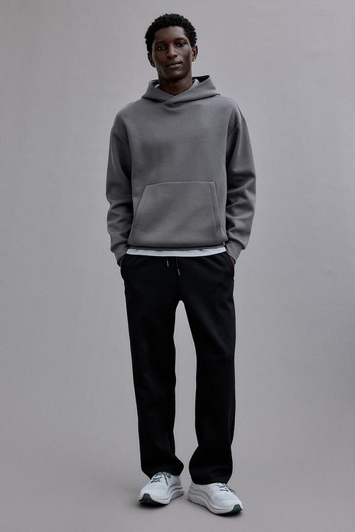 Regular fit sports joggers - black