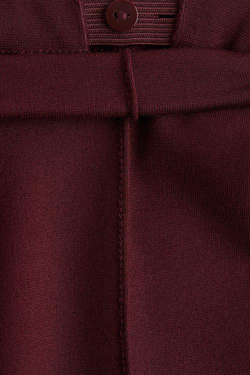 Pintuck leggings - dark red