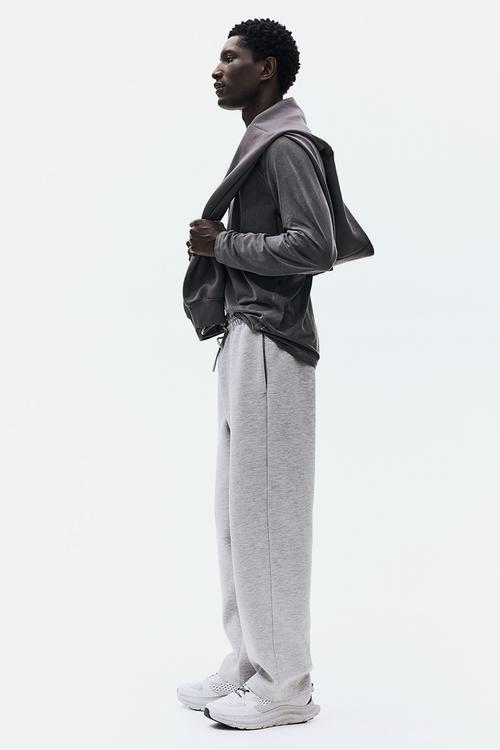 Regular fit sports joggers - light grey marl 