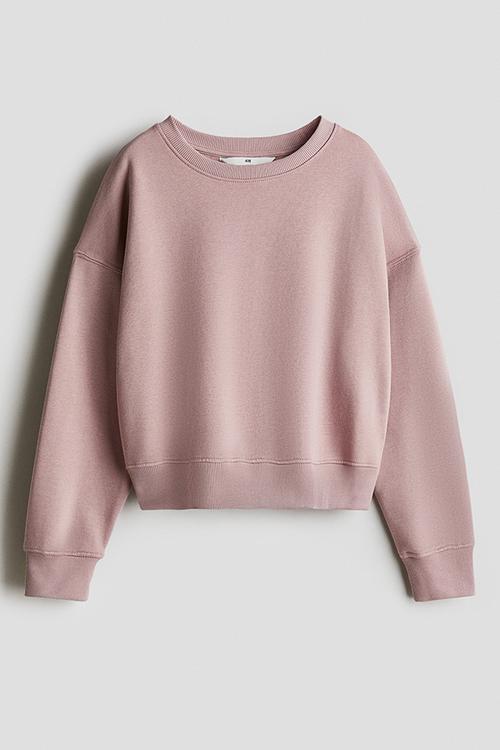 Crew-neck sweatshirt - dusty pink 