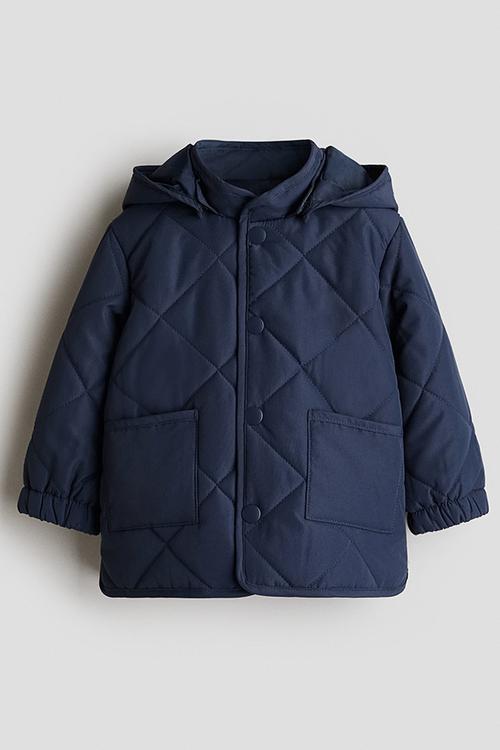 Quilted jacket - navy blue