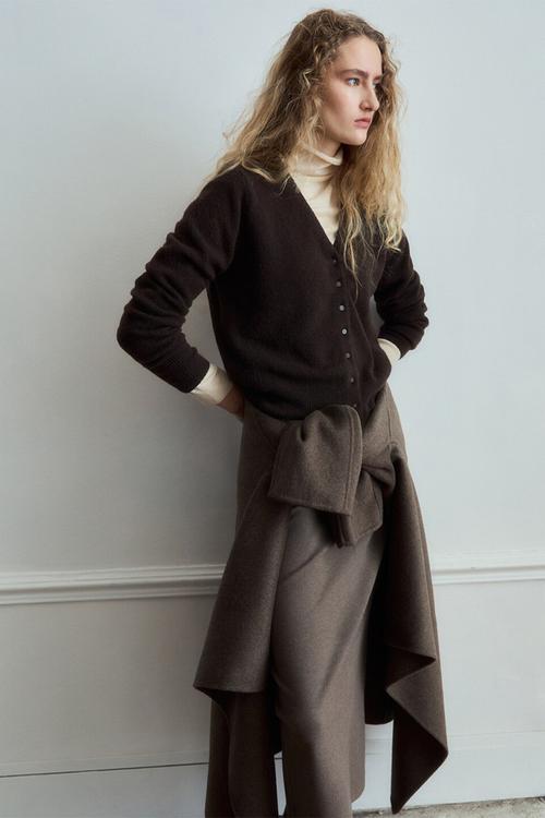 Cardigan simone - dark brown