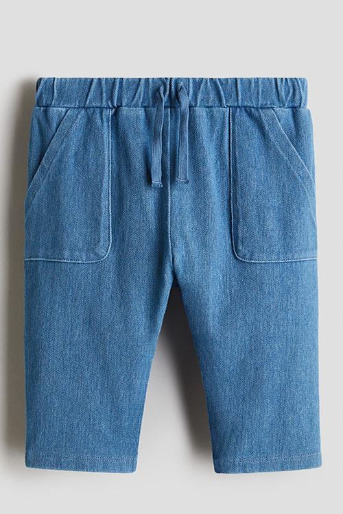Denim-look trousers - denim blue