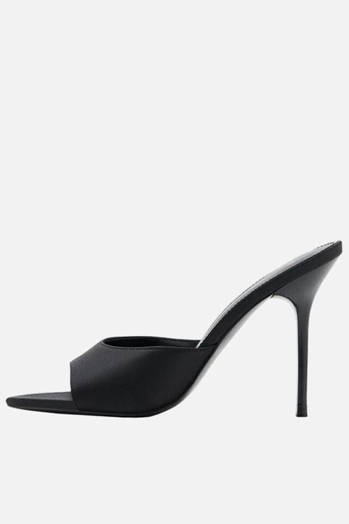 Maiten stiletto mule heel - black