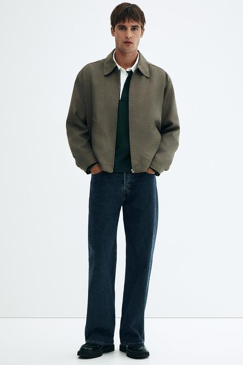 Loose straight jeans - dark denim blue 