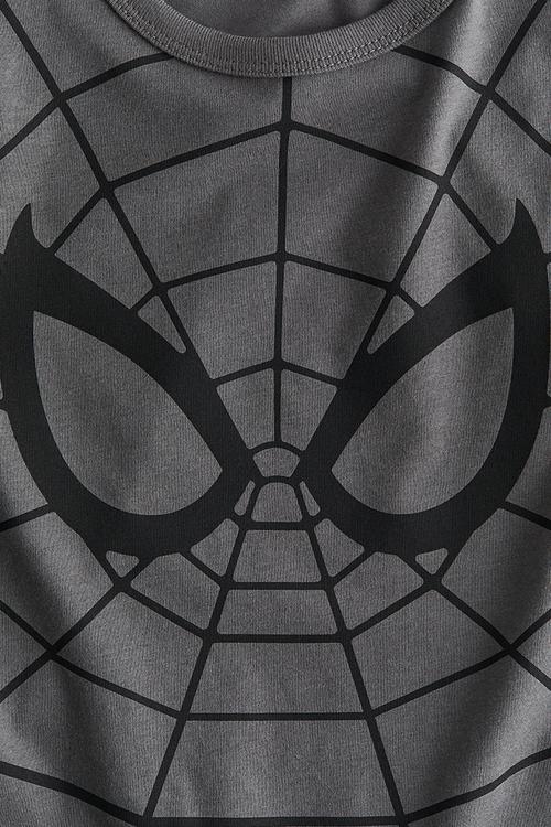 Printed T-shirt - grey spider-man