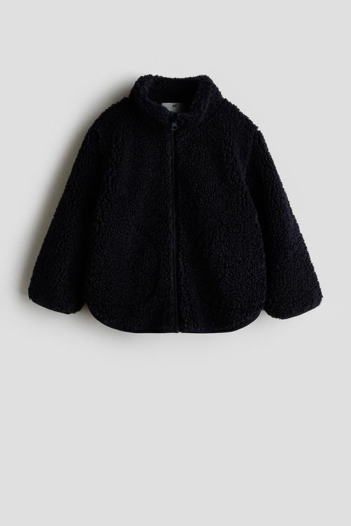Teddy jacket - navy blue