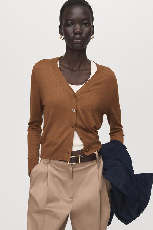 Cardigan luccav - medium brown
