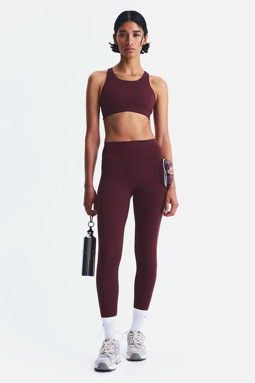High support sports bra with shapemove™ -  light burgundy 