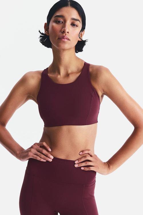 High support sports bra with shapemove™ -  light burgundy 