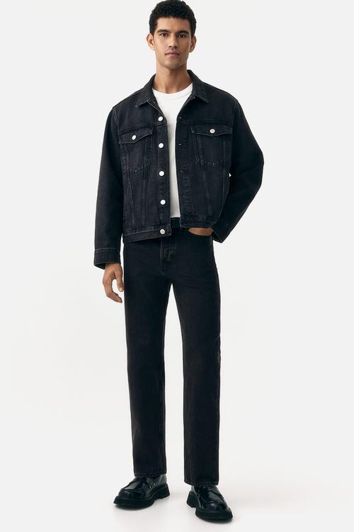 Denim trucker jacket - denim black 