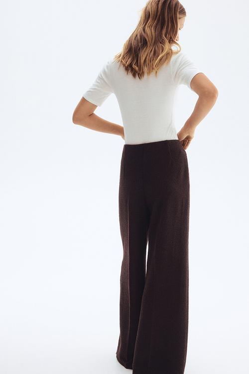 Wide trousers - dark brown