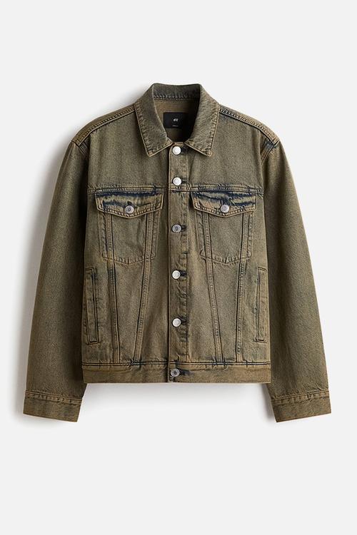 Denim trucker jacket - denim green