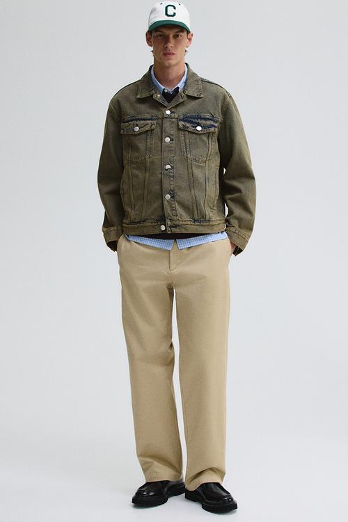 Denim trucker jacket - denim green
