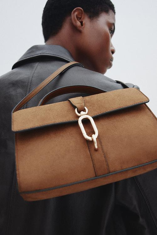Crossbody bag - dark beige