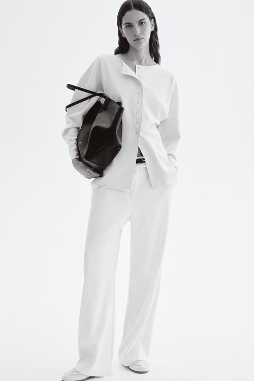 Straight trousers - white