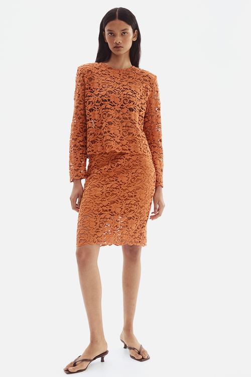 Lace skirt - orange