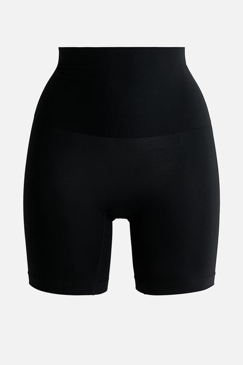 Firm shape push-up bikers - black