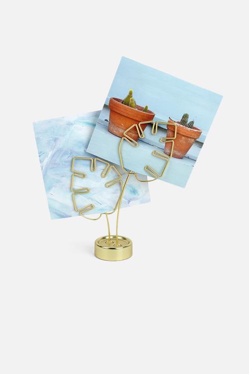 Leaflet memo holder