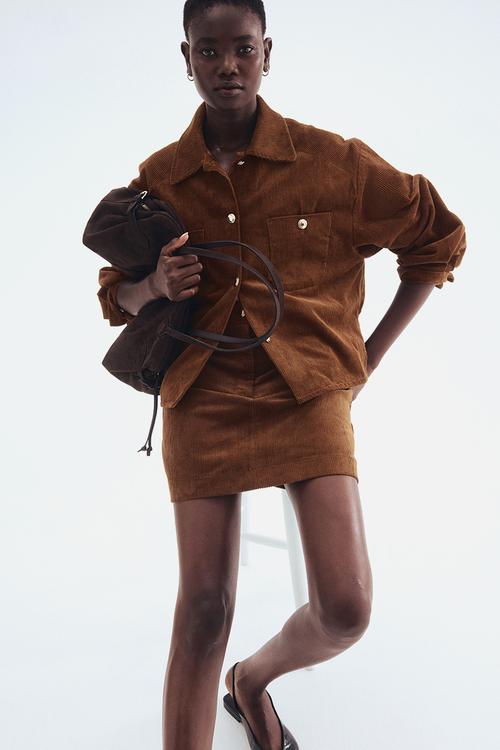 Mini skirt - brown