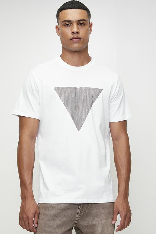 Cn Ss Triangle Logo Tee - Pure White