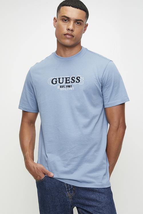 Cn Ss Small Logo Tee - Parisian Roof Blue