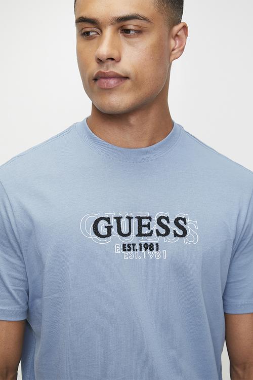 Cn Ss Small Logo Tee - Parisian Roof Blue