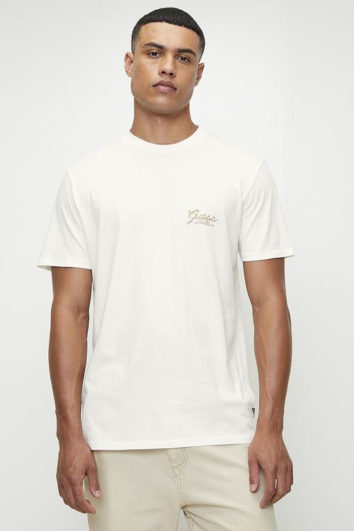 Ss Bsc Script Logo Tee - Pure White