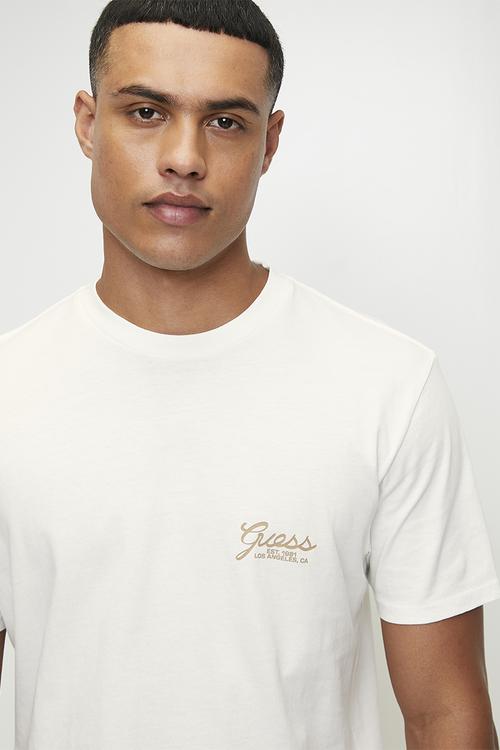 Ss Bsc Script Logo Tee - Pure White