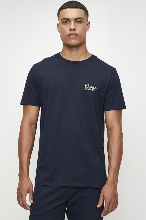 Ss Bsc Script Logo Tee - Smart Blue Multi