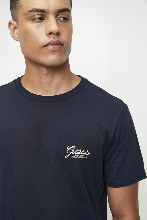 Ss Bsc Script Logo Tee - Smart Blue Multi