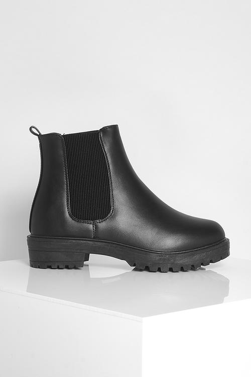 Chunky chelsea boots - black