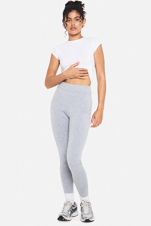 Double layer modal jersey legging - grey marl
