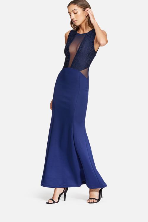 Fish tail maxi dress