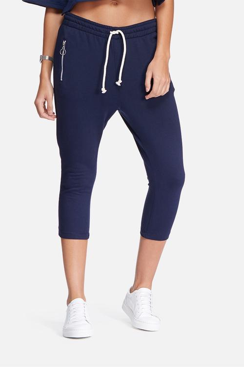 Cropped zip pocket joggers