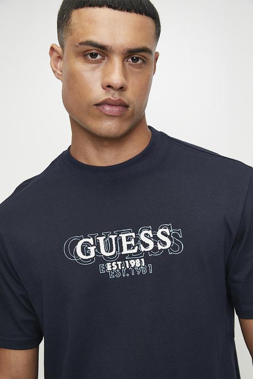 Cn Ss Small Logo Tee - Smart Blue