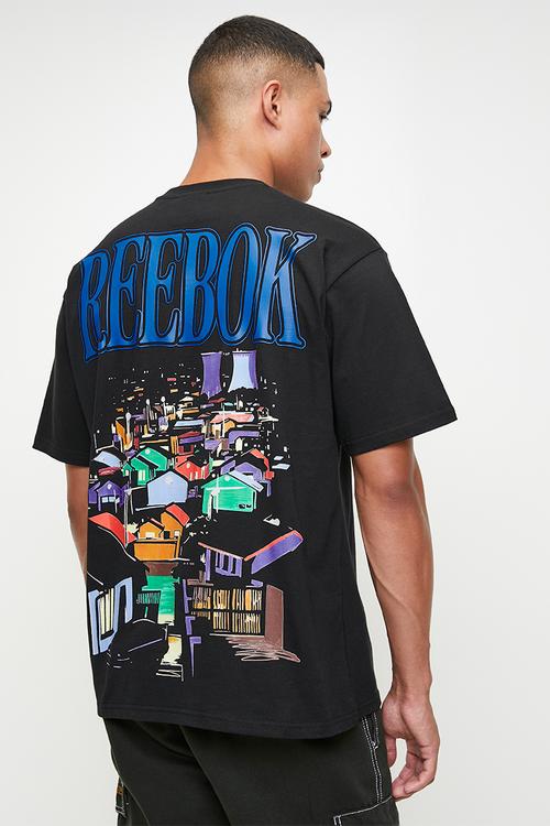 Soweto Back Print Tee - Black