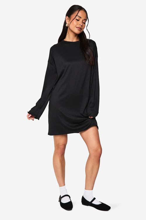 Oversized t shirt dress - black