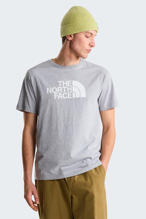 M Evolution Half Dome Regular Short Sleeve Tee - Tnf Pale Grey Heather-Tnf White