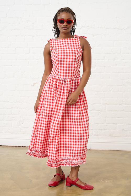 Pie Crust Dress - Red Gingham