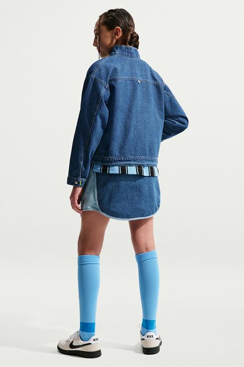 Nike Sportswear Kids Denim Jacket - Mystic Navy/Coastal Blue