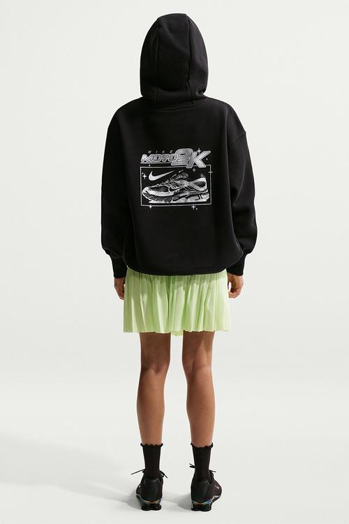 W Nsw Amm Phnx Flc Os Po Hood - Black