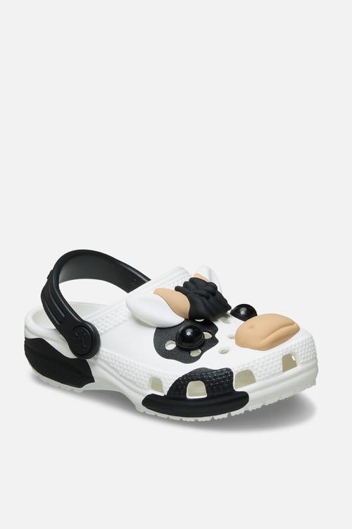 Classic iam cow clog t - white